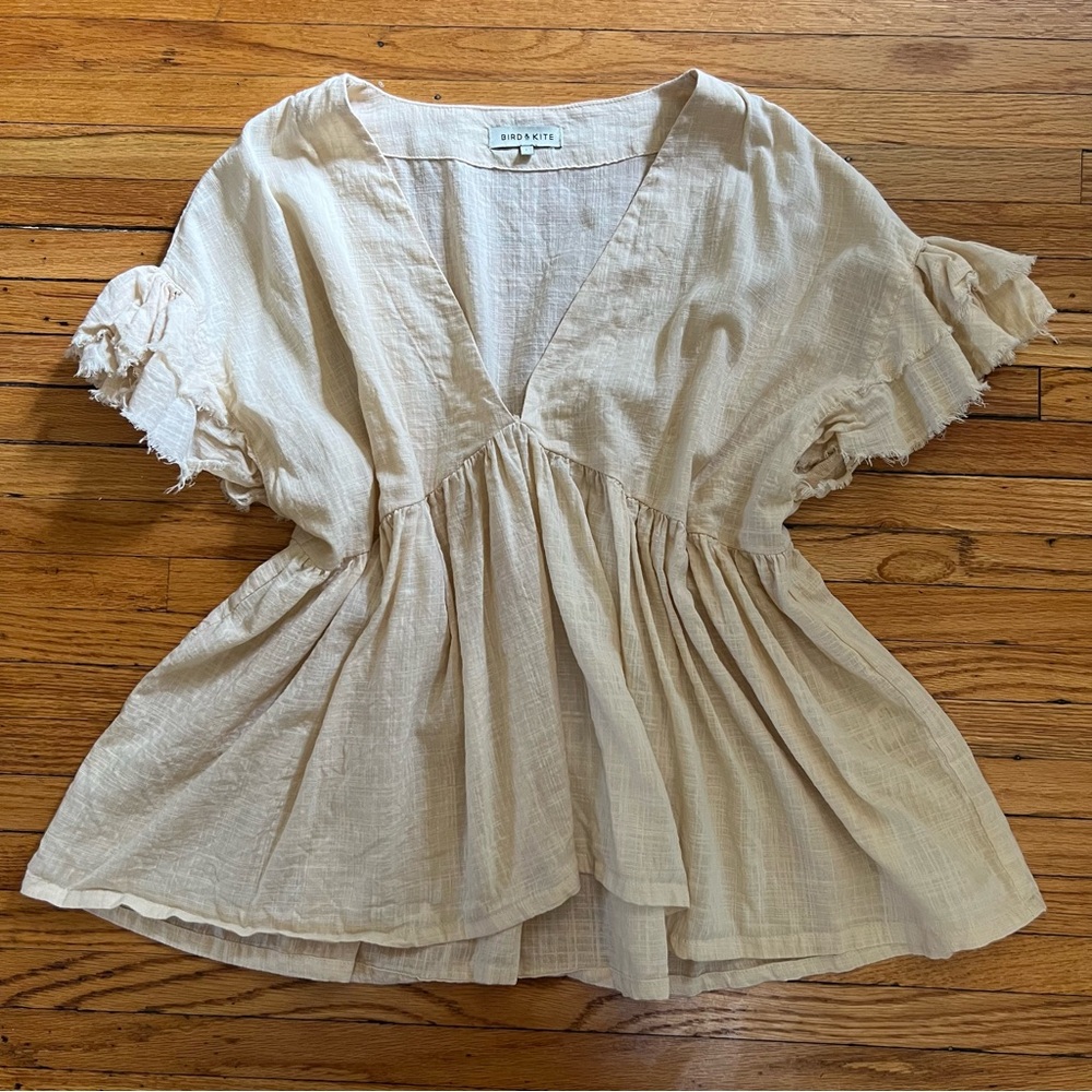 Bird & Kite Calla Top in Bone, Australian Lifestyle Brand - Picture 3 of 17